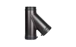 Тройник Schiedel PERMETER 25 45 град. черный, D 250/300 мм