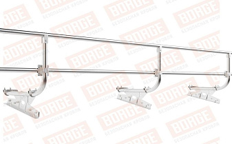 Кровельное ограждение Borge для фальцевой кровли оцинкованное, 300*60 см