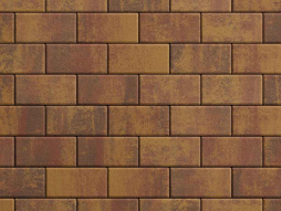 Плитка тротуарная Прямоугольник Б.2.П.8 листопад гладкий осень, 200*100*80 мм