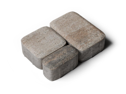 Плитка тротуарная Классико Б.4.КО.6 листопад гладкий песчаник, комплект 3 шт, толщина 60 мм