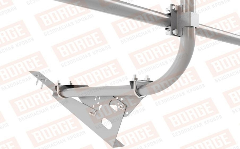Кровельное ограждение Borge для черепичной кровли оцинкованное RAL 7004, 300*60 см