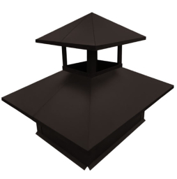Дымник на трубу Grand Line двойной 520*390 мм GreenCoat Pural BT RR 32