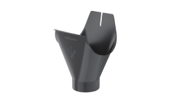 Воронка желоба Aquasystem PE dRain RAL 7024 D 125/90 мм