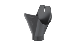 Воронка желоба Aquasystem PE dRain RAL 7024 D 125/90 мм