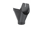 Воронка желоба Aquasystem PE dRain RAL 7024 D 125/90 мм