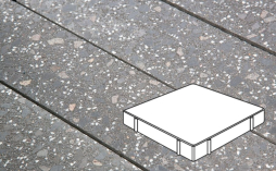 Плитка тротуарная Готика, City Granite FINO, Квадрат Б.6.К.8, Ильменит, 600*600*80 мм