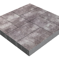 Плитка тротуарная SteinRus Грас Б.4.П.8, Antico, Мокко, 400*200*80 мм