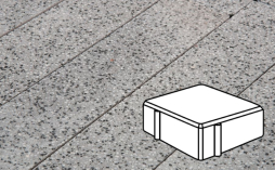 Плитка тротуарная Готика, City Granite FINO, Квадрат В.1.К.8, Цветок Урала, 100*100*80 мм