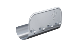 Ограничитель перелива прямой Aquasystem оцинкованная сталь для системы D 150/100, 0,4 м