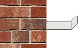 Клинкерная плитка угловая ручной формовки Feldhaus Klinker NF 14 W750 vascu ardor rotado 240*71*115*14 мм