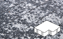 Плитка тротуарная Готика, Granite FINO, Калипсо Б.2.Ф.6, Диорит, 200*200*60 мм