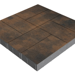 Плитка тротуарная SteinRus Грас Б.4.П.8, Native, Бомонт, 400*200*80 мм