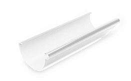 Желоб водосточный Galeco для системы PVC D 130/100 мм, RAL 9010, 4 м