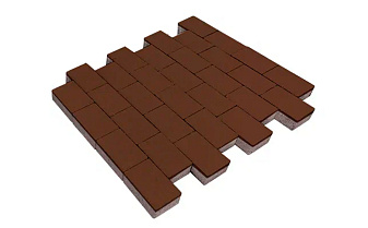 Плитка тротуарная SteinRus Бельпассо Медио, гладкая, коричневый, 225*150*80 мм