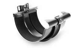 Соединитель желоба с креплением Galeco для системы STAL D 135/90 мм, RAL 7015