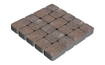 Плитка тротуарная SteinRus Инсбрук Альт Дуо Б.2.Фсм.6, Native, Сепия, толщина 60 мм