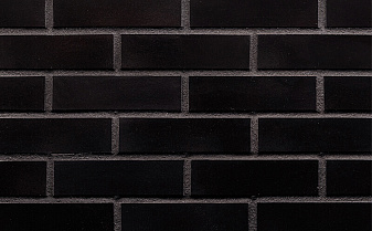 Клинкерная плитка под кирпич King Klinker Free Art 17 Onyx black, 250*65*10 мм