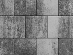 Плитка тротуарная Квадрат Б.1.К.6 листопад гладкий антрацит, 300*300*60 мм