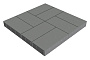 Плитка тротуарная SteinRus Грас Б.4.П.8, гладкая, серый, 400*200*80 мм