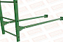 Лестница фасадная Borge (нижняя секция) оцинкованная RAL 6002, 2,7 м
