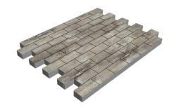 Плитка тротуарная SteinRus Прямоугольник Б.6.П.6, гладкая, Берилл, 200*100*60 мм