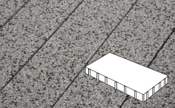 Плитка тротуарная Готика, Granite FINERRO, Плита Б.6.П.6, Цветок Урала, 600*300*60 мм