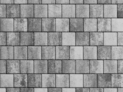 Плитка тротуарная Квадрат А.3.К.4 листопад гладкий антрацит, 100*100*40 мм