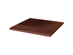 Клинкерная ступень с насечками Paradyz Cloud, Rosa структурная, 300*300*8,5 мм