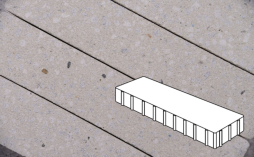 Плитка тротуарная Готика, Granite FINERRO, Плита Б.3.П.10, Мансуровский, 500*125*100 мм