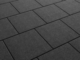 Плитка тротуарная Квадрат Б.1.К.8 стоунмикс черный, 300*300*80 мм