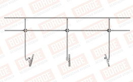 Кровельное ограждение Borge для черепичной кровли оцинкованное RAL 7004, 300*120 см