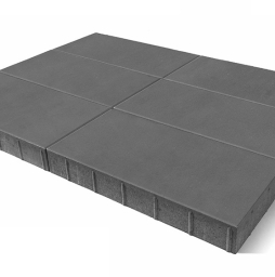 Плитка тротуарная BRAER Сити серый, 300*300*80 мм