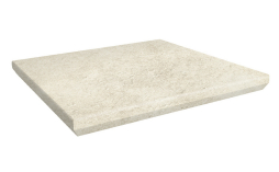Клинкерная угловая ступень с капиносом Paradyz Scandiano Beige, 330*330*11 мм