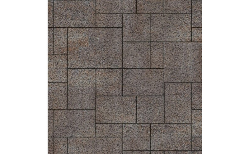 Плитка тротуарная SteinRus Инсбрук Альпен Б.7.Псм.6, Native, ColorMix Берилл, толщина 60 мм