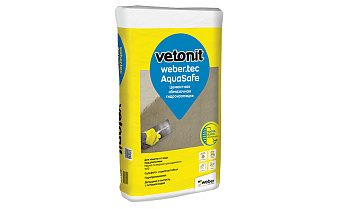 Цементная обмазочная гидроизоляция weber.tec AquaSafe, серый, 20 кг