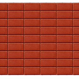 Плитка тротуарная BRAER Прямоугольник красный, 200*100*60 мм