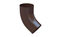 Колено трубы 60˚ BRAAS, 125/90 мм, сталь, темно-коричневый