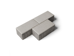 Плитка тротуарная Прямоугольник Б.2.П.8 стандарт гладкий, белый, 200*100*80 мм