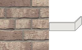 Клинкерная плитка угловая ручной формовки Feldhaus Klinker NF 14 W682 sintra argo bianco 240*71*115*14 мм