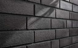 Клинкерная плитка под кирпич Stroeher Farbklang, 2185 anthracite flashed, 240*71*14 мм