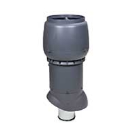 Изолированный вентиляционный выход Vilpe® XL - 160/ИЗ/700 серый + колпак