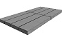 Плитка тротуарная SteinRus Гранада Б.7.П.8 гладкая, серый, 600*200*80 мм