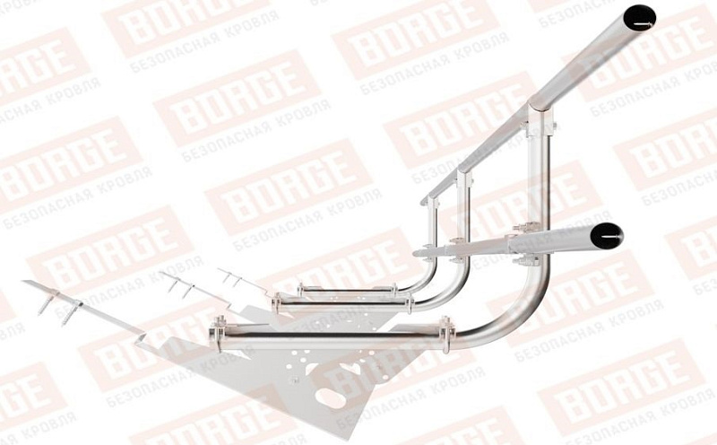Кровельное ограждение Borge для черепичной кровли оцинкованное, 300*60 см