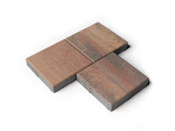 Плитка тротуарная Квадрат А.2.К.4 листопад гладкий арабская ночь, 200*200*40 мм