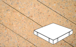 Плитка тротуарная Готика, City Granite FINO, Квадрат Б.5.К.8, Павловское, 500*500*80 мм