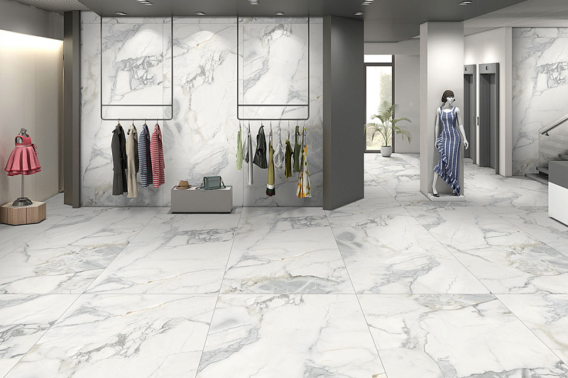 Керамогранит ENNFACE Pacific White SP Matt, 2800*1200*6 мм