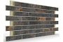 Термопанель на пенополиуретане (ППУ) с клинкерной плиткой BestPoint Exclusive Metal Dark 1166*616*65 мм
