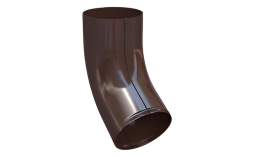 Отвод трубы BRAAS, 125/90, сталь, темно-коричневый