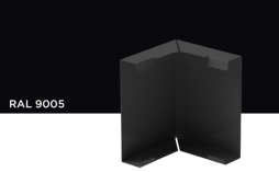 Внешний угол Galeco к лицевой планке для системы STAL 2 D 125/80*80 мм, RAL 9005