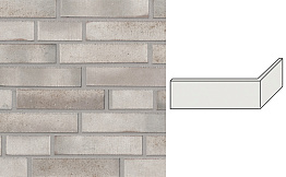Клинкерная плитка угловая Stroeher Wasserbrand, 672 zinngrau, 240*115*52*12 мм